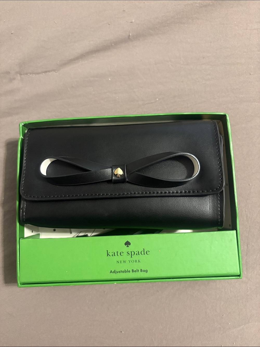 kate spade Black Leather Bow Wallet